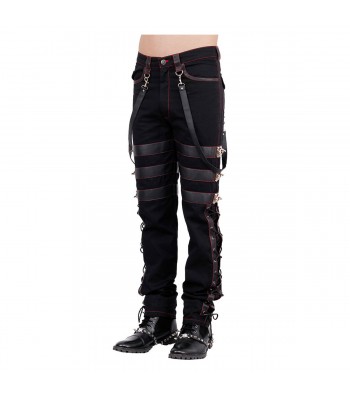 Men Gothic Trousers Pants Steampunk Vintage Cotton Gens Harem Pants 